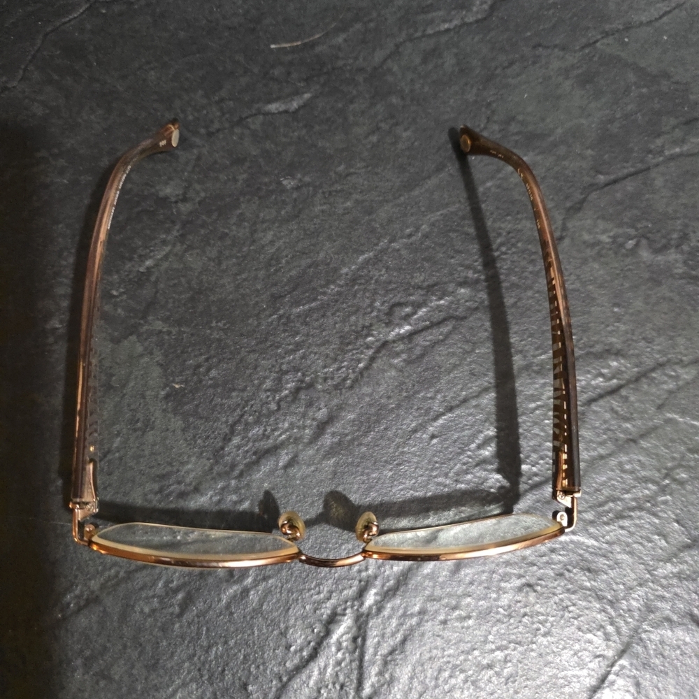 Michael Kors Gold Rectangular Glasses Clear Zebra… - image 7